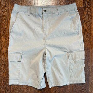Eddie Bauer Men's Cargo‎ Shorts Gray Size 34 Utility Outdoor Hiking